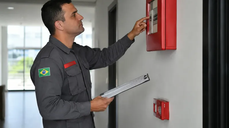 Vistoria do Corpo de Bombeiros em edificação comercial para emissão do AVCB em Santa Catarina